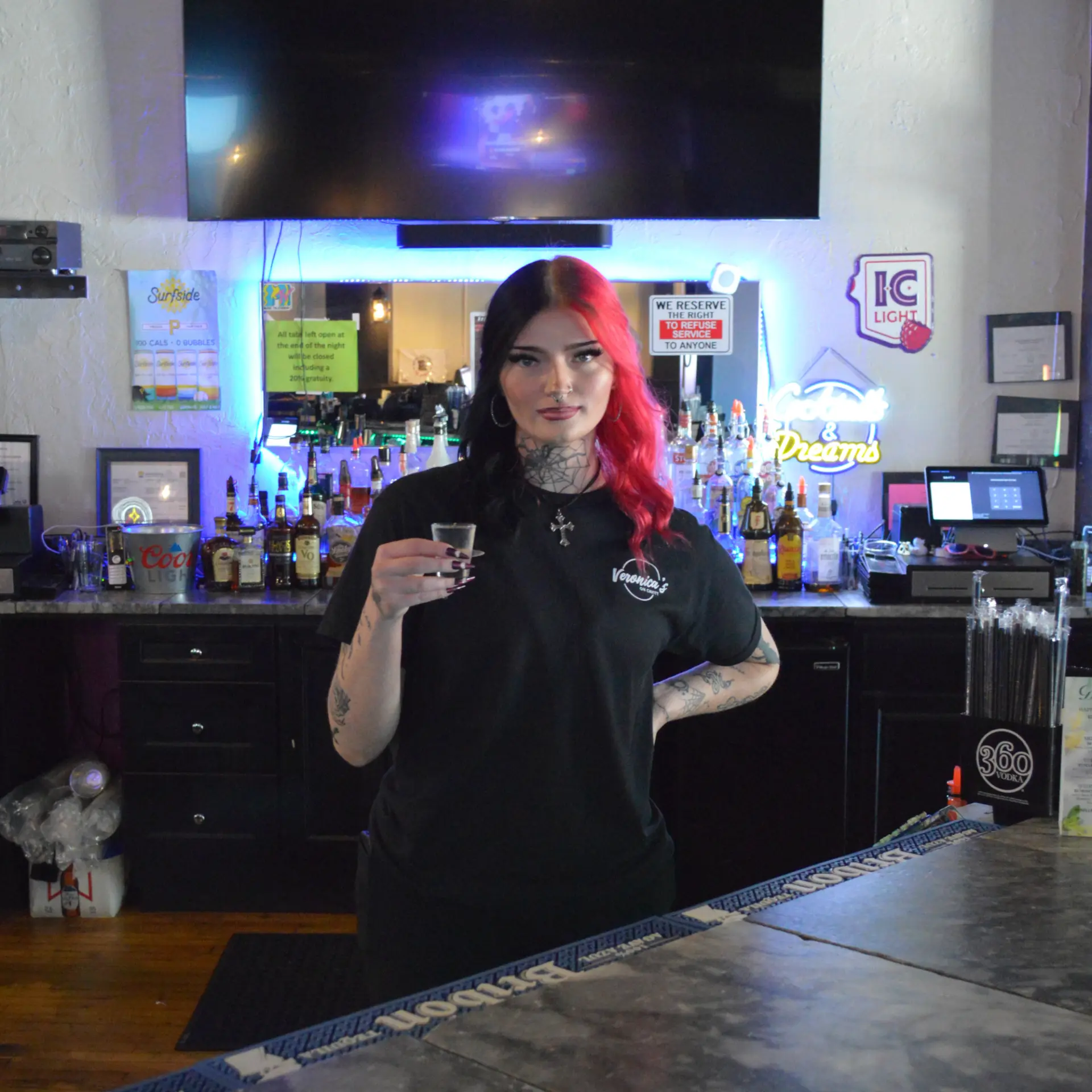 Kenzie, hospitality team member at Veronica's on Cavitt