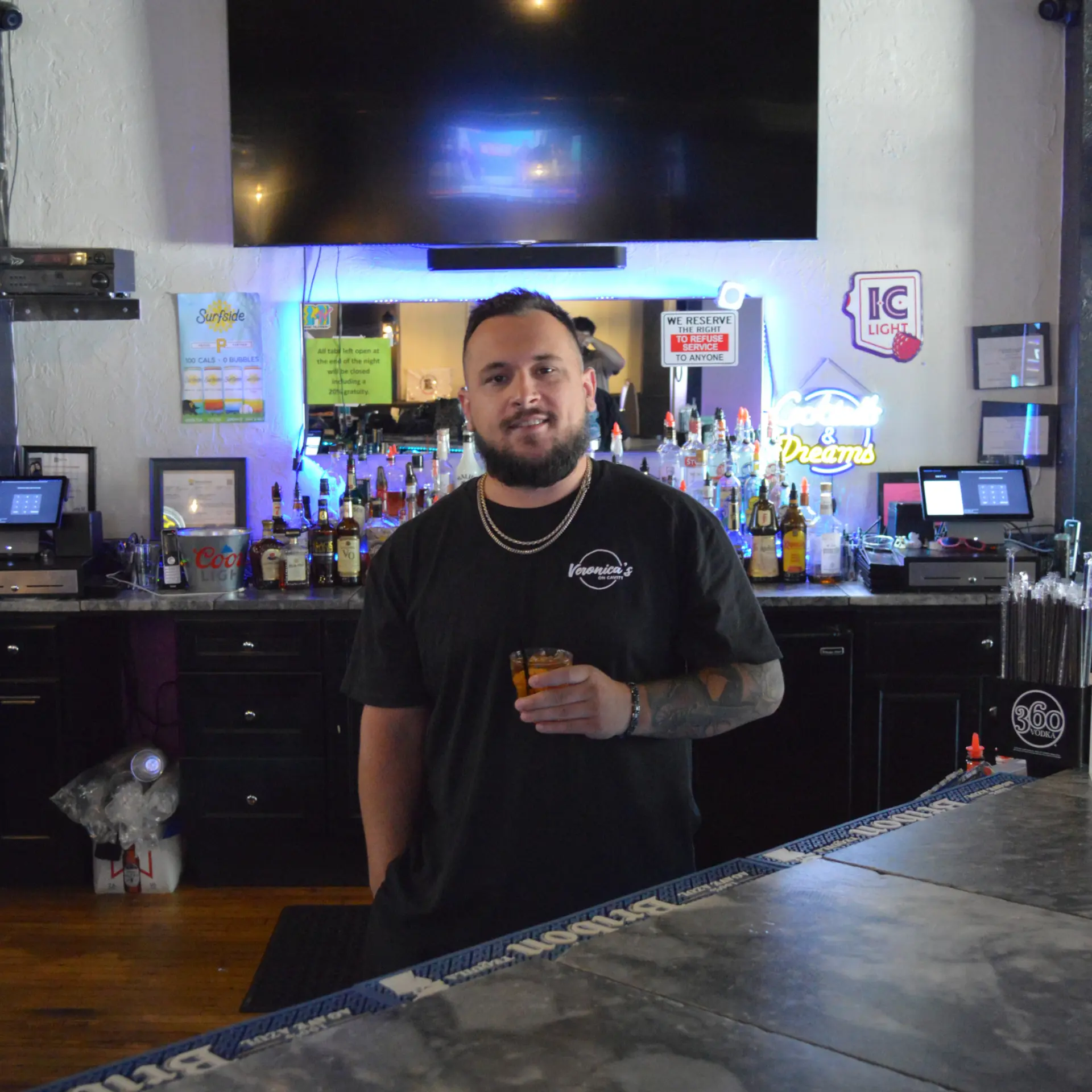 Chris, hospitality team member at Veronica's on Cavitt