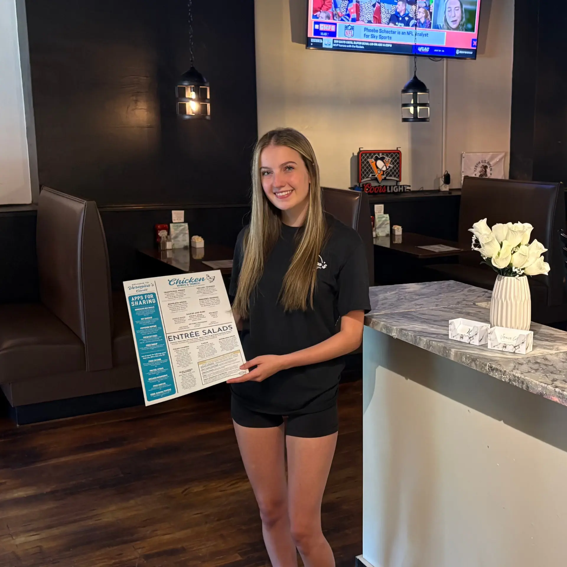 Chloe, hospitality team member at Veronica's on Cavitt